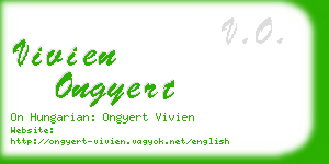 vivien ongyert business card